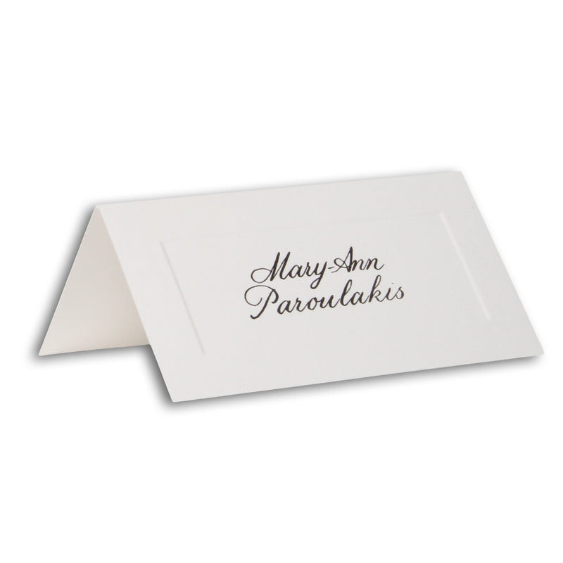Pressed White Placecards - Pack of 10