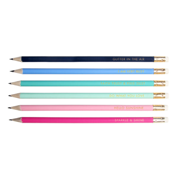 Wise Word Pencil Set - Set of 6