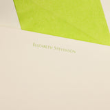 Personal Stationery Crown Mill Bamboo Silk Lined envelopes - Set of 10 cards and 10 envelopes