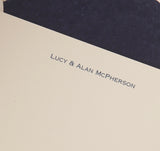 Personal Stationery Crown Mill Navy Blue Silk Lined envelopes - Set of 10 cards and 10 envelopes