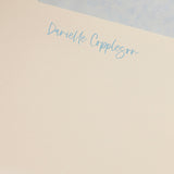 Personal Stationery Crown Mill Ice Blue Lined envelopes - Set of 10 cards and 10 envelopes