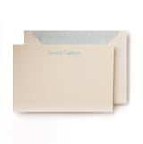 Personal Stationery Crown Mill Ice Blue Lined envelopes - Set of 10 cards and 10 envelopes