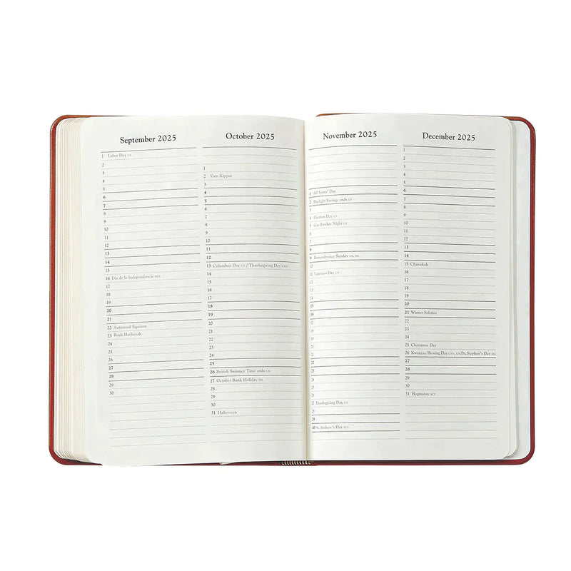 2024 Appointment Diary Kelly Green Goatskin Leather