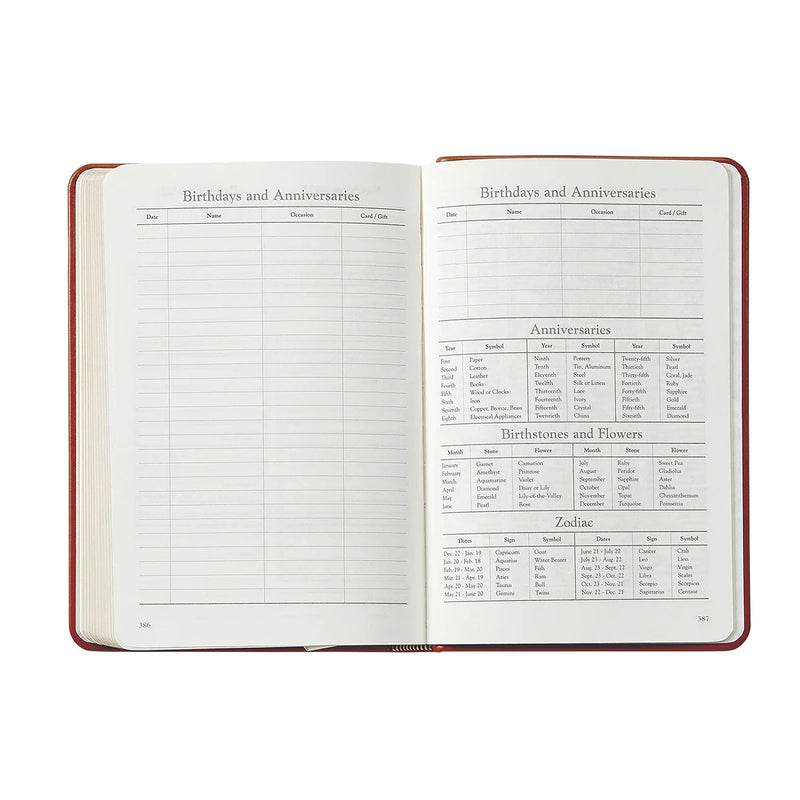 2024 Appointment Diary Kelly Green Goatskin Leather