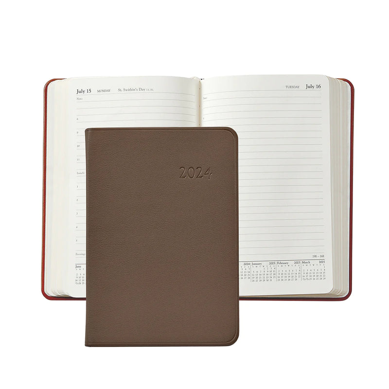 2024 Appointment Dairy Taupe Traditional Leather