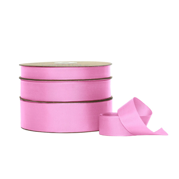 Grosgrain Ribbon Roll Classic Pink 25mm x 50m