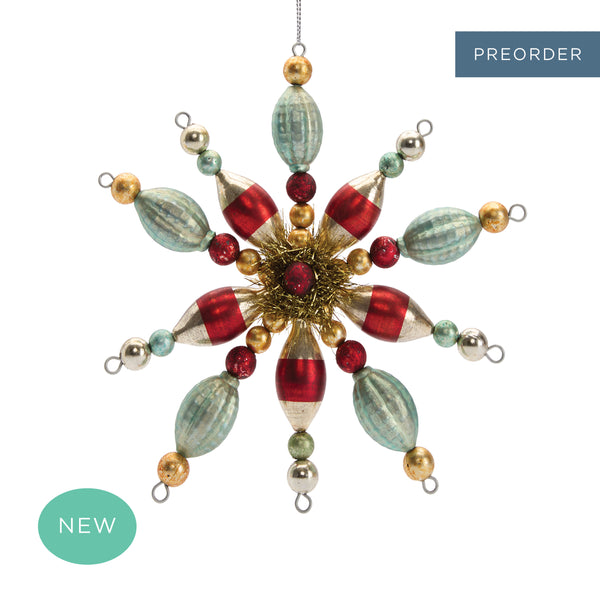 Vintage Bauble Star Decoration