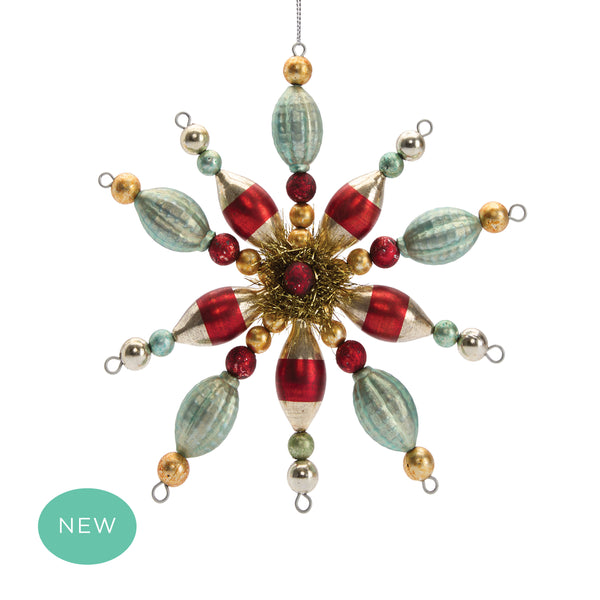 Vintage Bauble Star Decoration