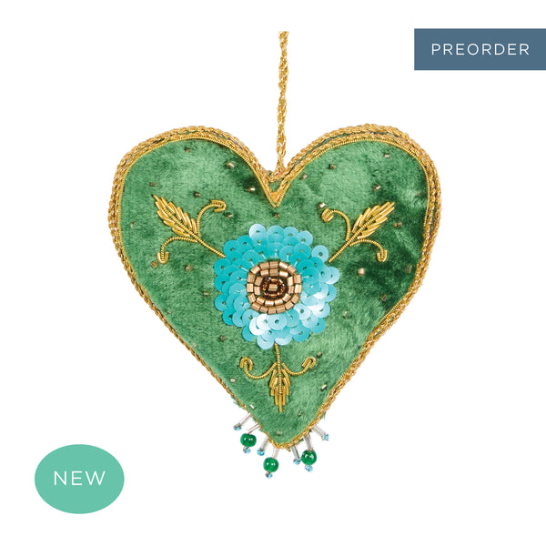 La Dolce Vita Evergreen Heart Tree Decoration Green