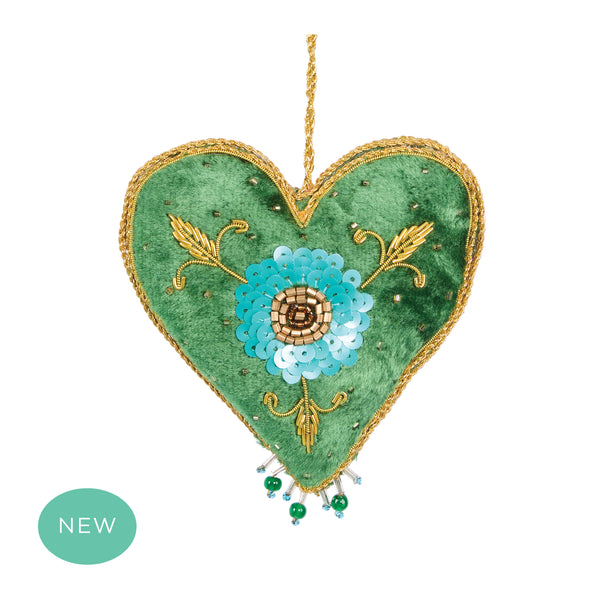 La Dolce Vita Evergreen Heart Tree Decoration Green