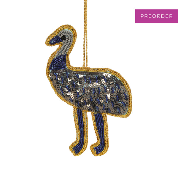 Emu Sequin Christmas Tree Decoration