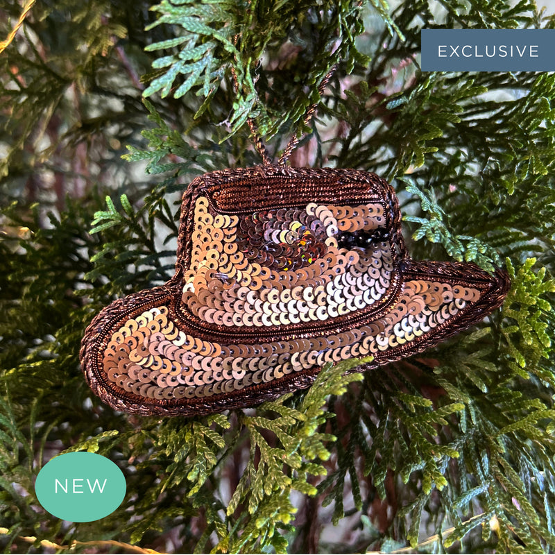 Aussie Akubra Hat Tree Decoration