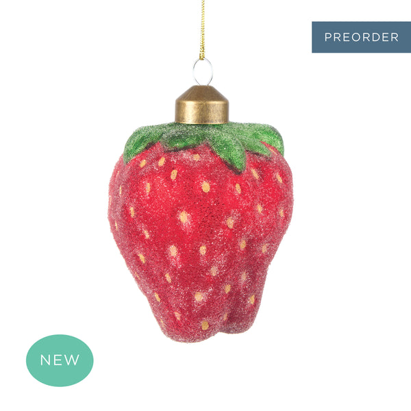 Sugar Coated Strawberry Decoration