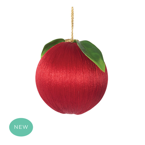 Retro Silk Fruit Bauble Fuchsia Pink
