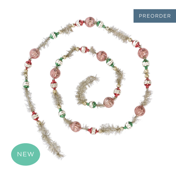 Vintage Bauble Traditional Garland