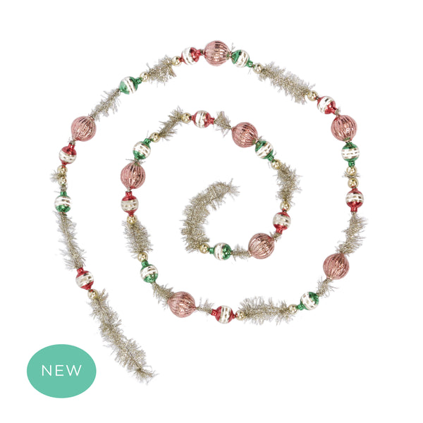 Vintage Bauble Traditional Garland