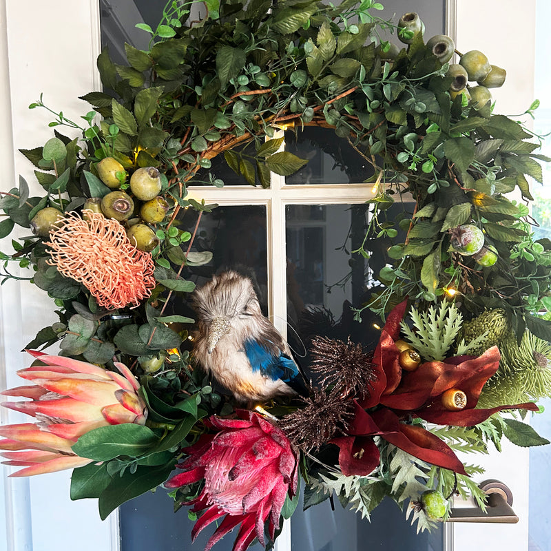 Australiana Eucalyptus, Gumleaf & Berry Wreath