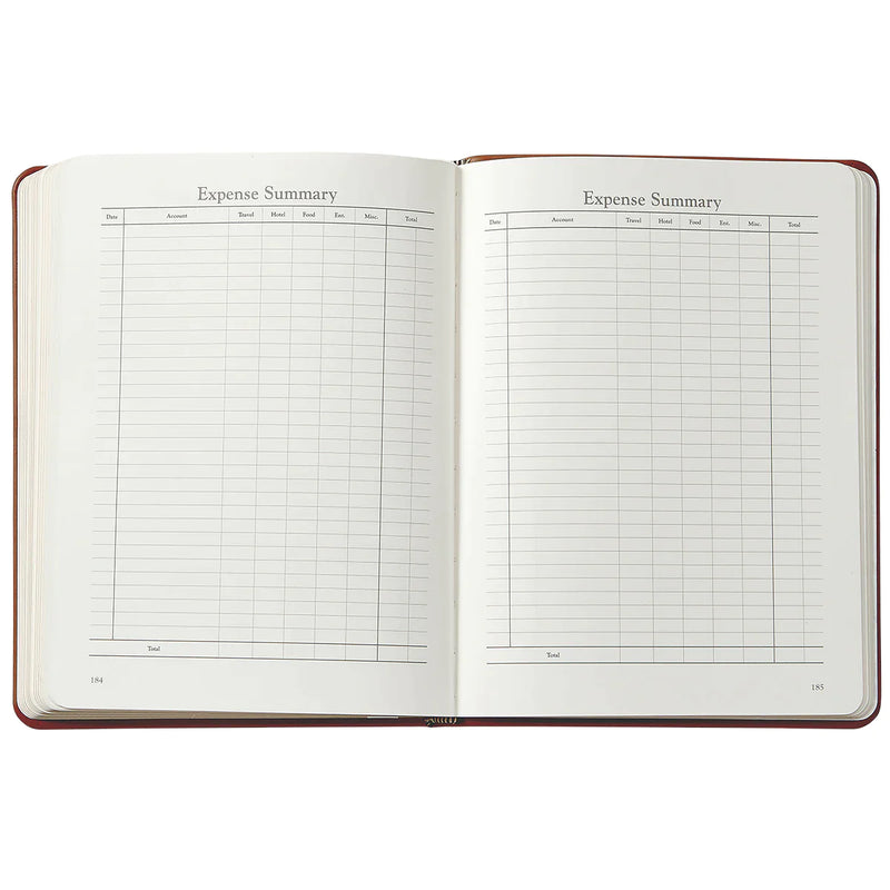 2024 Desk Diary Robins Egg Blue Goatskin Leather