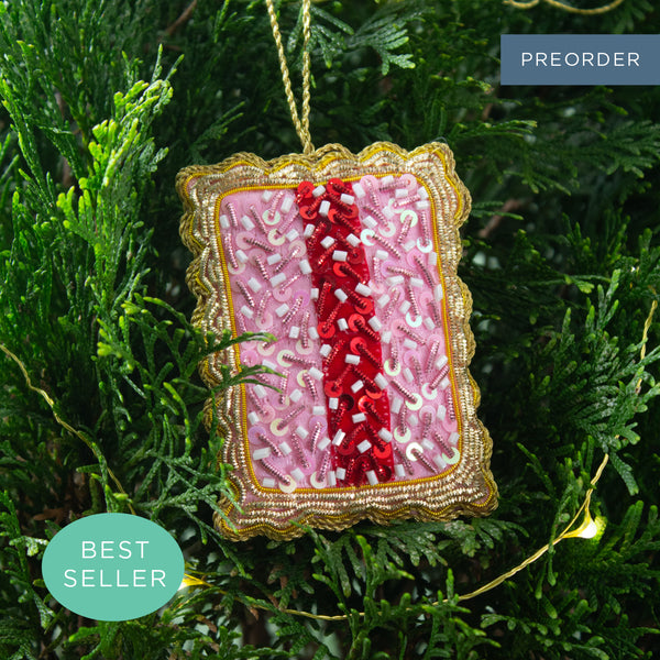 Iced Vovo Jam Aussie Biscuit Christmas Tree Decoration