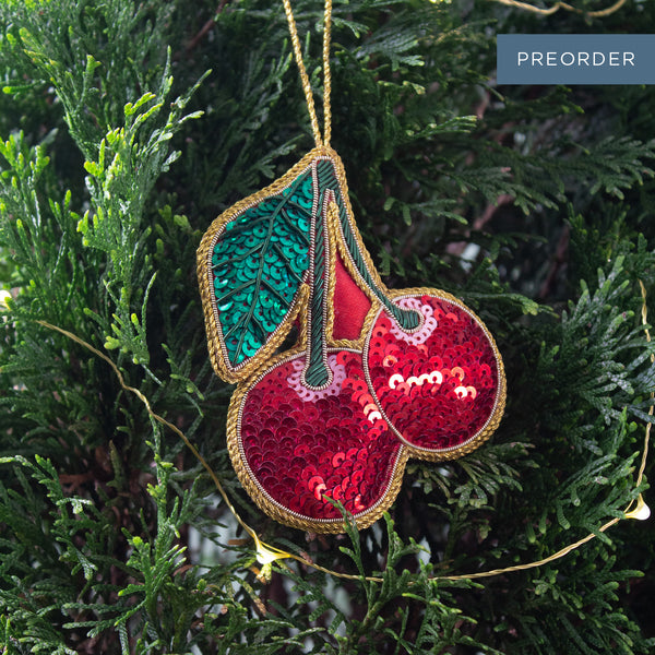 Cherrylicious Sequin Tree Decoration