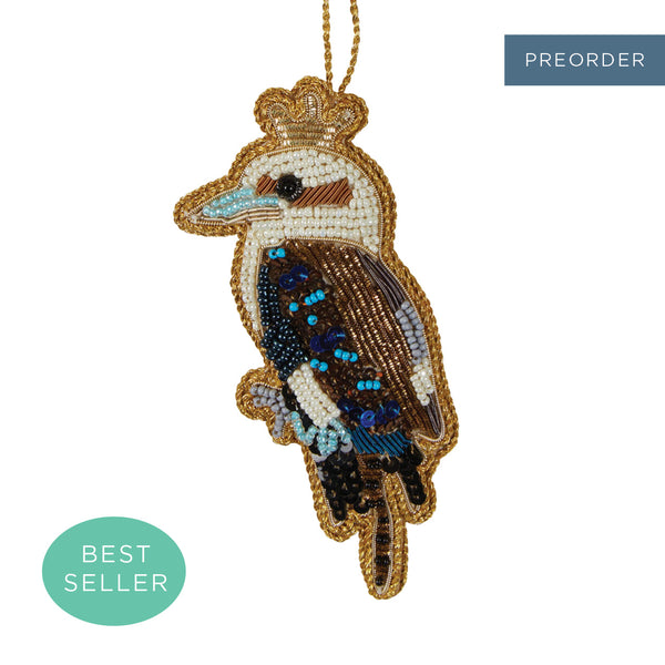 KOOKABURRA SEQUIN CHRISTMAS TREE DECORATION