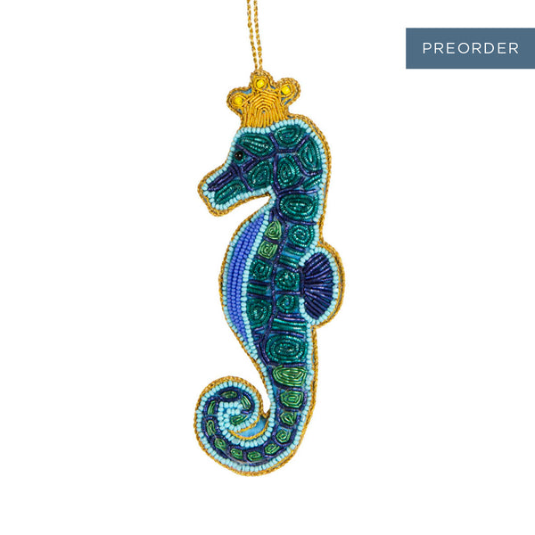 QUEEN SEAHORSE CHRISTMAS TREE DECORATION
