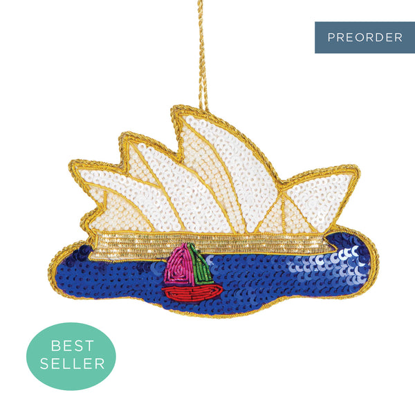 Opera House Sequin Tree Decoration