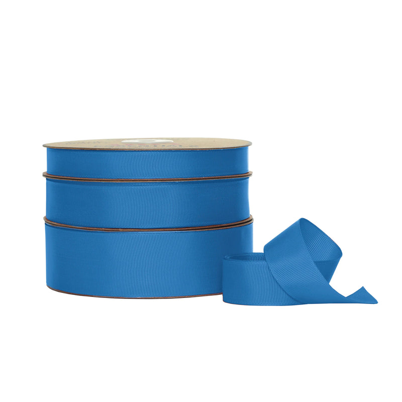 Grosgrain Ribbon Roll Classic Electric Blue 25mm x 50m
