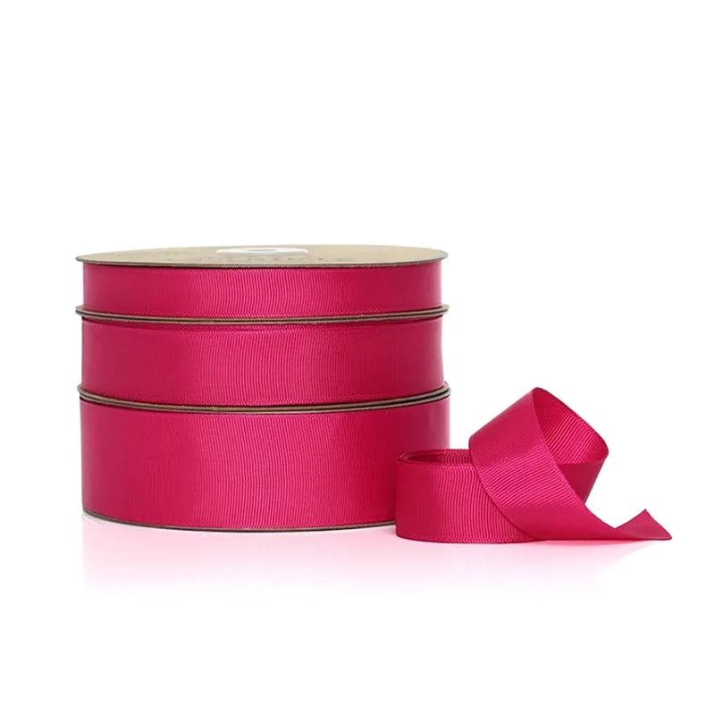 Grosgrain Ribbon Roll Classic Fuchsia 25mm x 50m