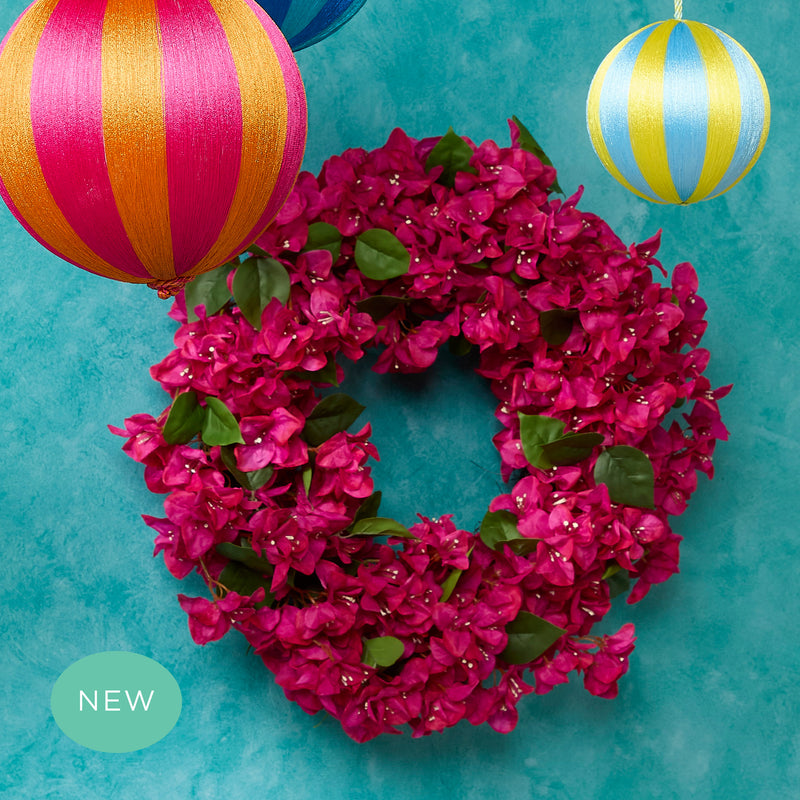 La Dolce Vita Fuchsia Bougainvillea Wreath