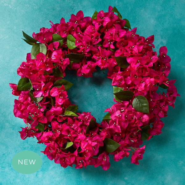 La Dolce Vita Fuchsia Bougainvillea Wreath