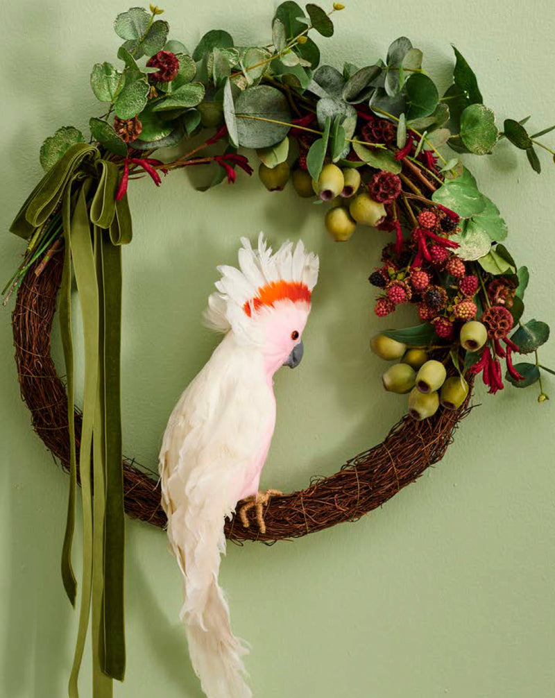 Pink Cockato Major Mitchell Tree Topper