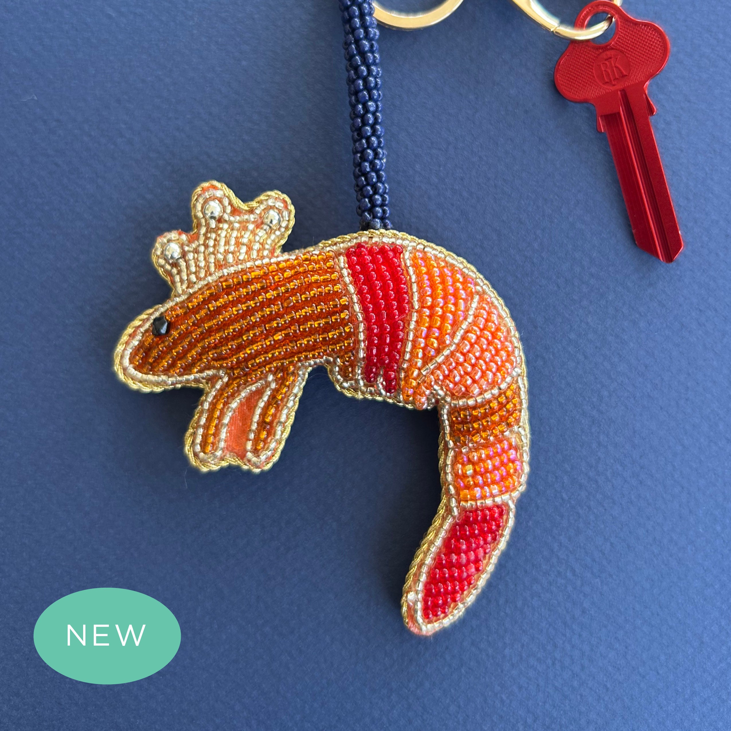 King Prawn Key Ring | Bag Charm – Papier d'Amour