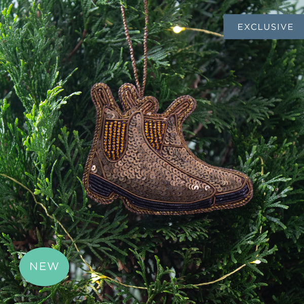 Aussie Country Boots Tree Decoration