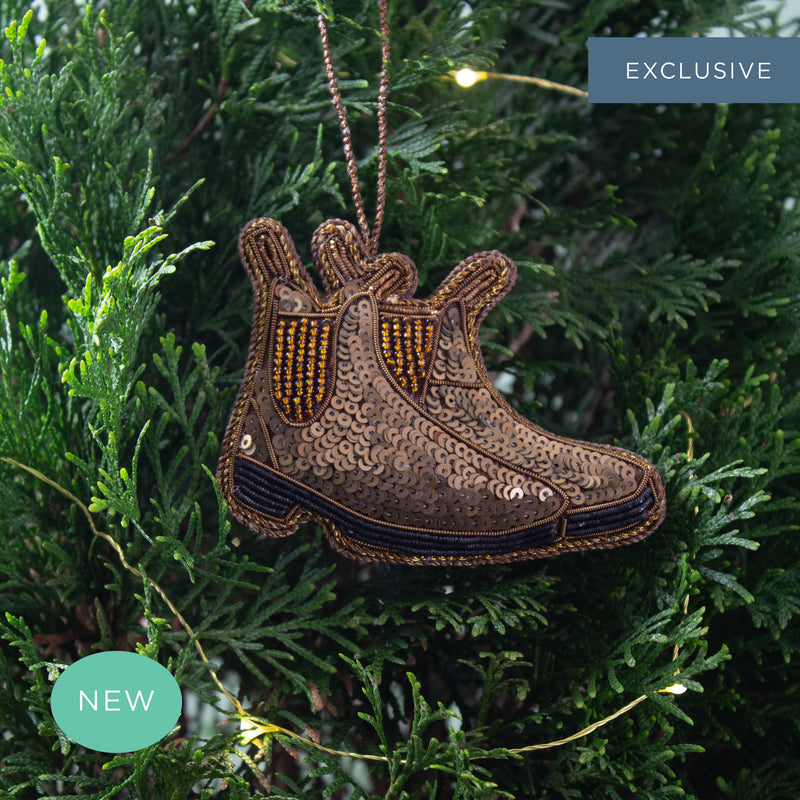 Aussie Country Boots Tree Decoration