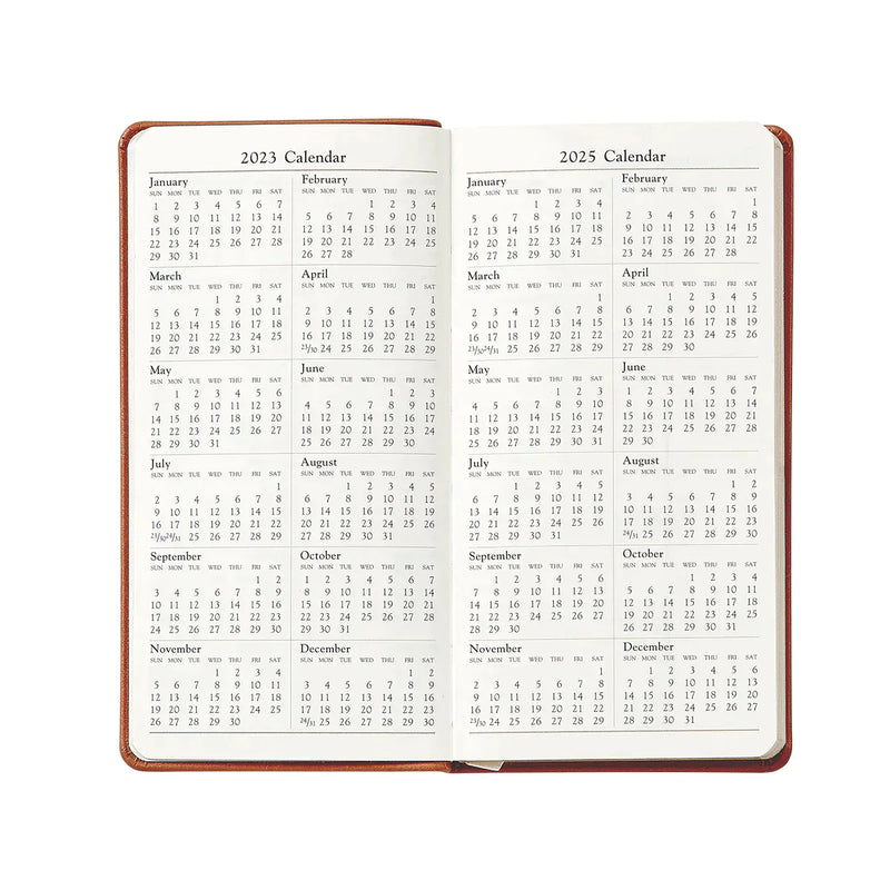 2025 Pocket Diary Robin's Egg Blue Goatskin Leather