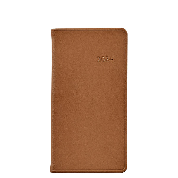 2026 Pocket Diary British Tan Traditional Leather