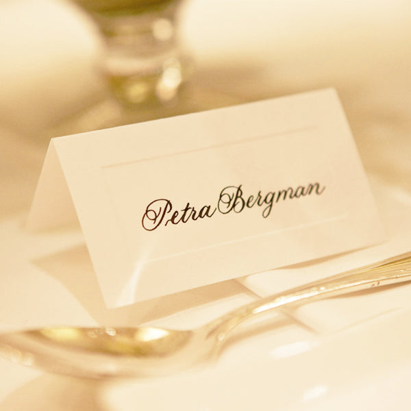 Pressed White Placecards - Pack of 10