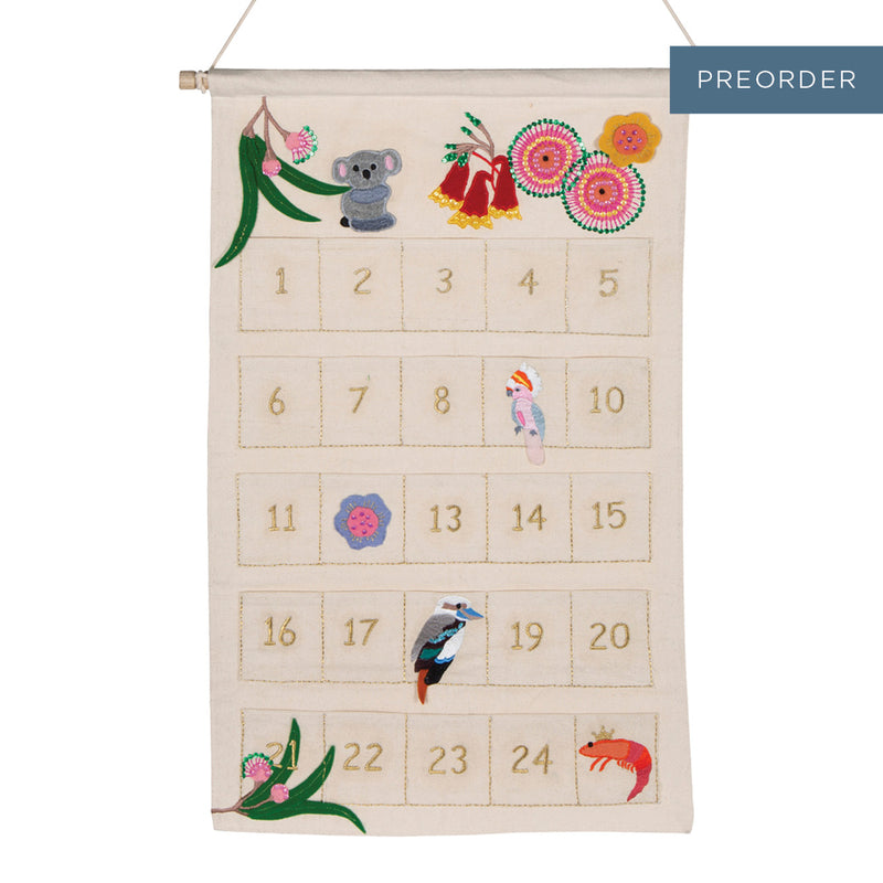 Native Australiana Applique Advent Calendar