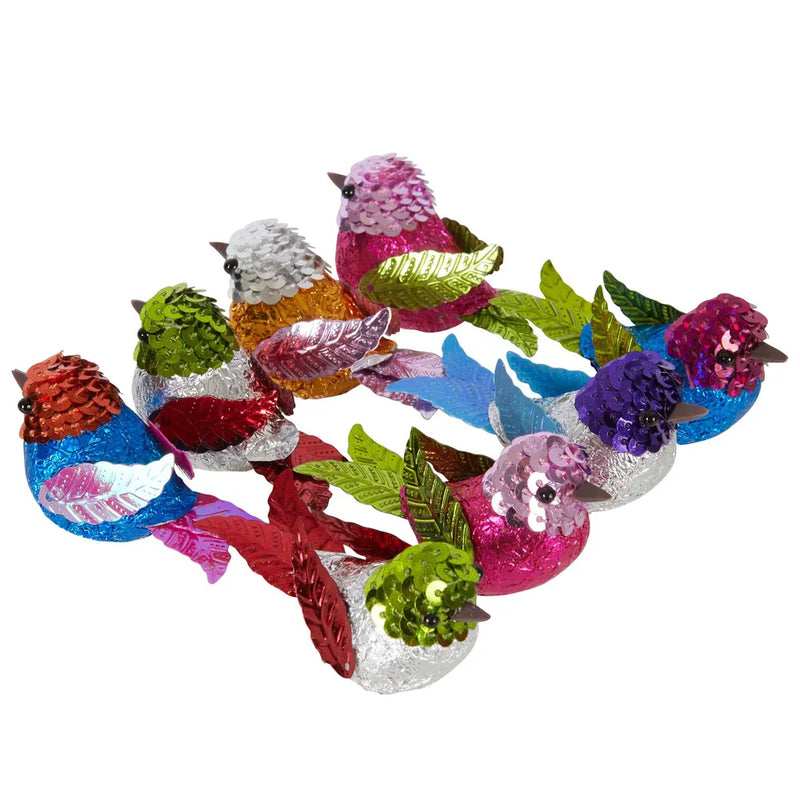 Foiled Sweetie Birds - Bright Colours - Box of 8