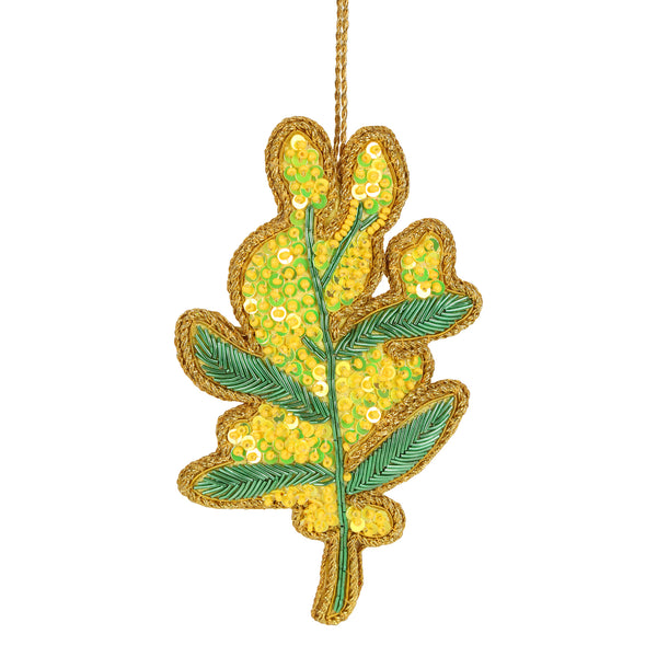 GOLDEN WATTLE CHRISTMAS TREE DECORATION
