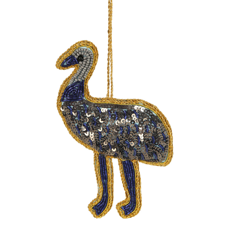 EMU SEQUIN CHRISTMAS TREE DECORATION
