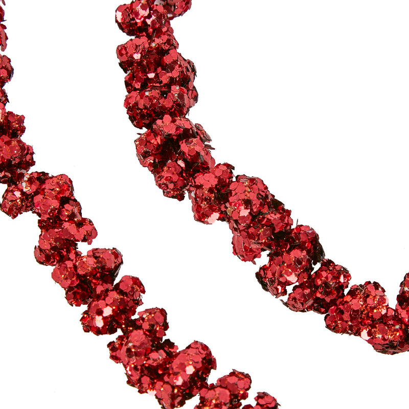 Glitter Bomb Sparkle Garland Red