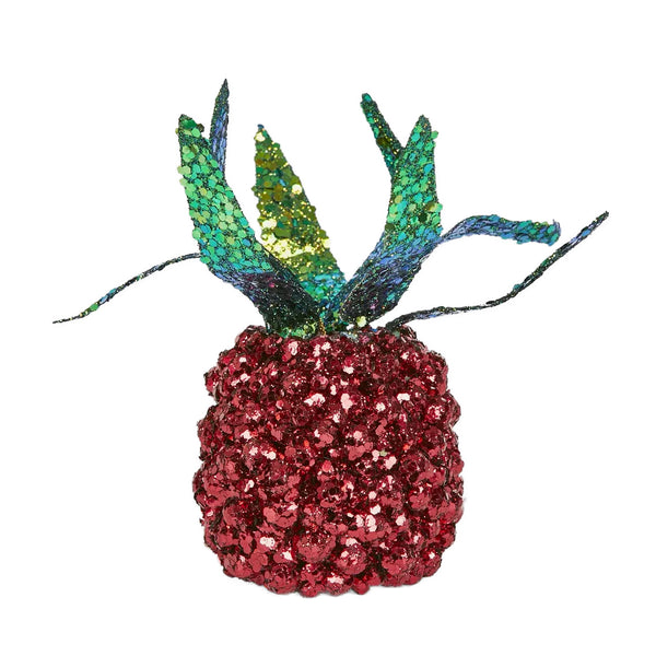Shimmer Pineapple Red Hanging Decoration