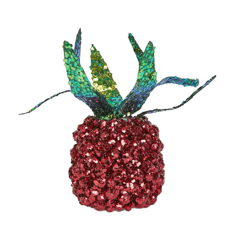 Shimmer Pineapple Red Hanging Decoration