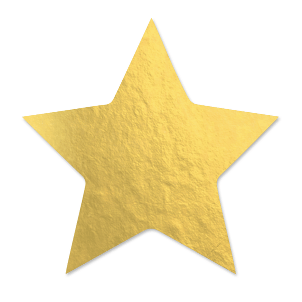 Confetti Star Stickers Gold Metallic - Pack of 20