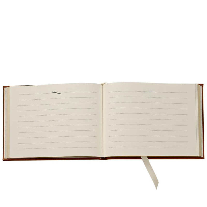Guest Book Black Traditional Leather