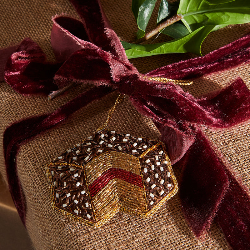 LAMINGTON SEQUIN CHRISTMAS TREE DECORATION