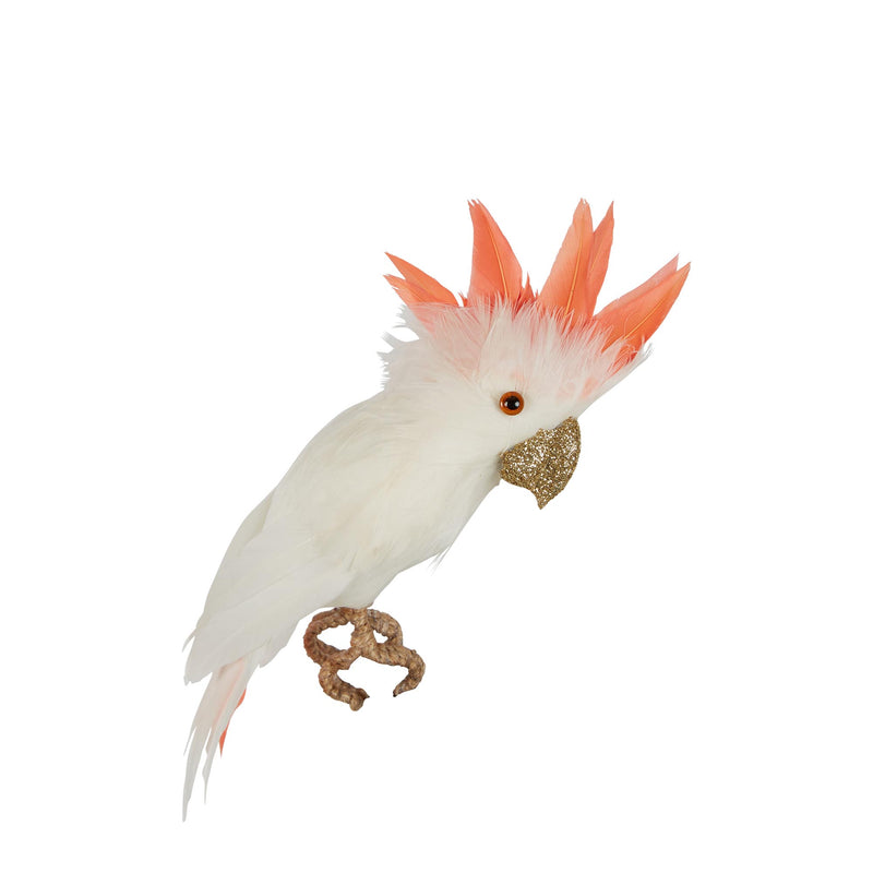 COCKATOO GALAH BIRD DECORATION WHITE