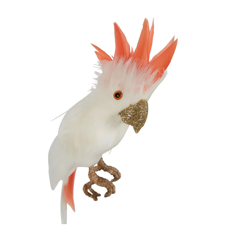 COCKATOO GALAH BIRD DECORATION WHITE